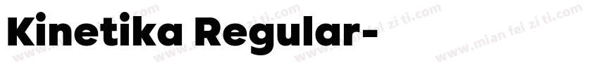 Kinetika Regular字体转换